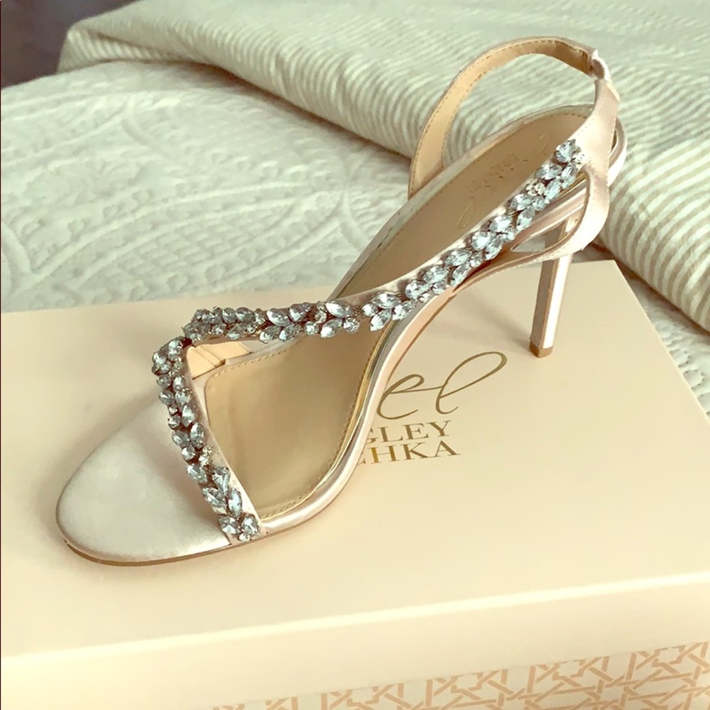 Jewel by Badgley Mischka Satin Bridal Heel